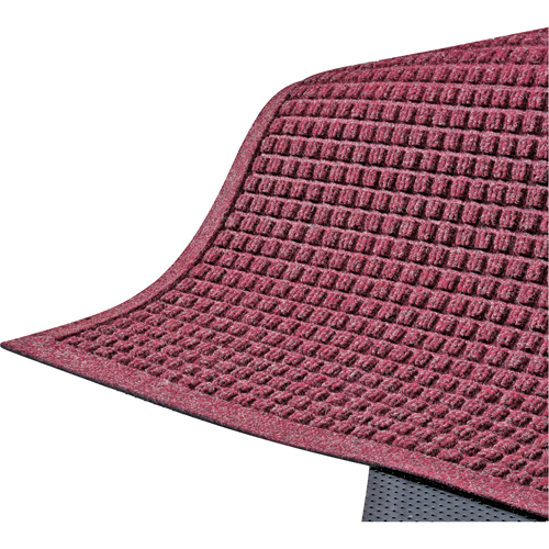 Waterhog&reg; Fashion Matting, Wiper/Scraper, 3' x 5' x 1/4", Red/Black NRZ Safety Inc.