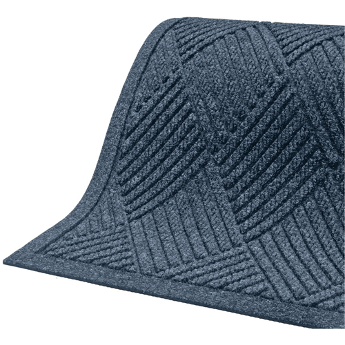 Waterhog&reg; Eco Premier Fashion Matting, Wiper/Scraper, 3' x 5' x 3/8", Indigo NRZ Safety Inc.