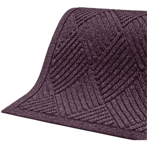 Waterhog&reg; Eco Premier Fashion Matting, Wiper/Scraper, 3' x 5' x 3/8", Maroon NRZ Safety Inc.