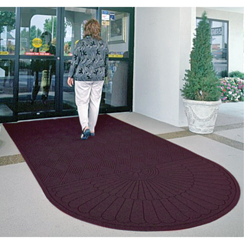 Waterhog&reg; Eco Matting, Wiper/Scraper, 3' x 6' x 3/8", Maroon NRZ Safety Inc.