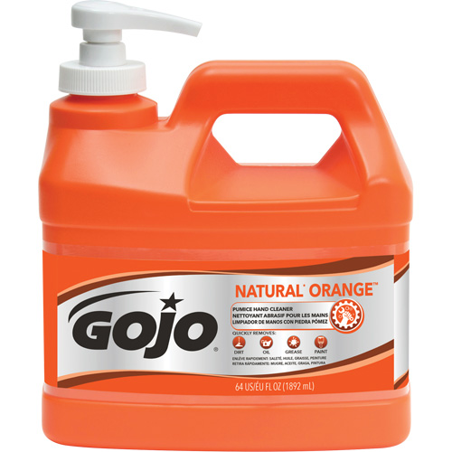 Nettoyant &agrave; mains Natural Orange, Pierre ponce, 1,89 L, Bouteille &agrave; pompe, Agrumes/Orange NRZ Safety Inc.