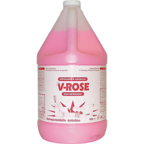 D&eacute;tergent liquide pour vaisselle V-Rose, Liquide, 4 L, Fraîcheur NRZ Safety Inc.