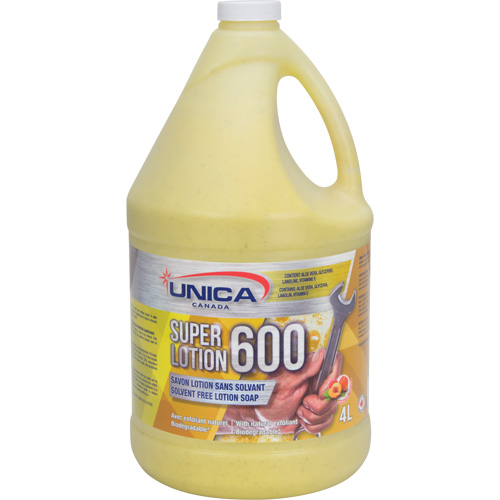 Super 600 Antiseptic Soap, Pumice, 4 L, Bottle, Peach NRZ Safety Inc.