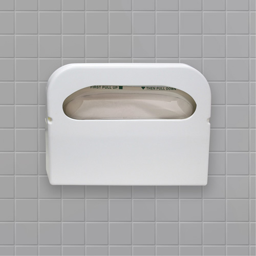 Distributeur de couvre-si&egrave;ges de toilettes pli&eacute;s en deux Health Gards NRZ Safety Inc.