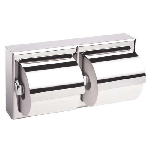 Two-Roll Toilet Paper Dispenser with Hoods, Multiple Roll Capacity NRZ Safety Inc.