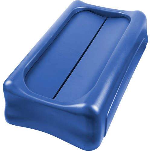 Slim Jim&reg; Waste Receptacle Lid, Swing Lid, Plastic, Fits Container Size: 22" x 11" NRZ Safety Inc.