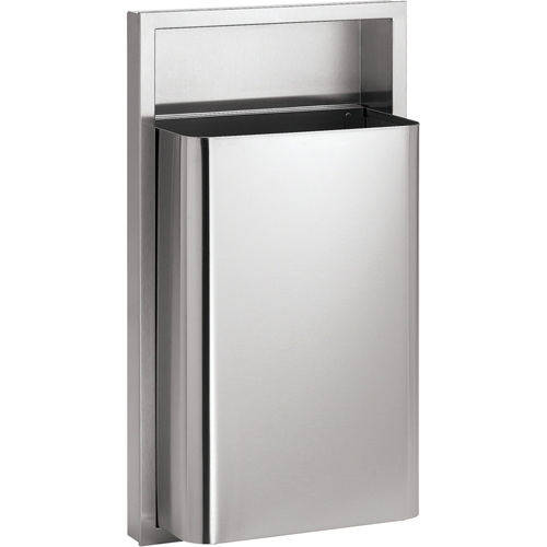 Waste Receptacles, Stainless Steel, 12 US gal. NRZ Safety Inc.