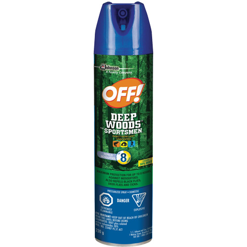 Insectifuge pour sportifs Off! R&eacute;gions sauvages, DEET &agrave; 30 %, A&eacute;rosol, 230 g NRZ Safety Inc.