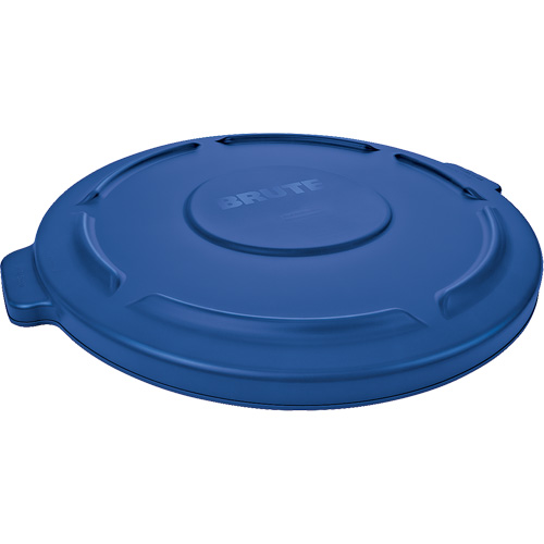 Couvercle rond pour poubelle Brute, Couvercle plat, Plastique, Convient aux contenants 22-1/4" dia. NRZ Safety Inc.
