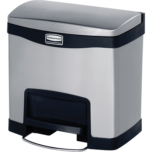 Slim Jim&reg; Waste Container, Stainless Steel, 4 US gal. Capacity NRZ Safety Inc.