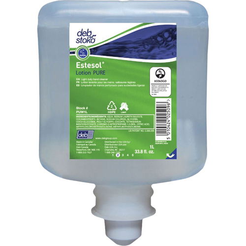 Nettoyant l&eacute;ger et pure pour les mains Estesol, Cr&egrave;me, 1 L, Recharge, Fraîcheur NRZ Safety Inc.