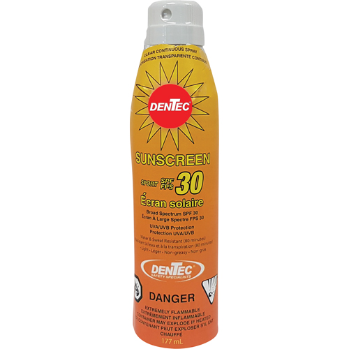 &eacute;cran solaire Shield, FPS 30, A&eacute;rosol NRZ Safety Inc.