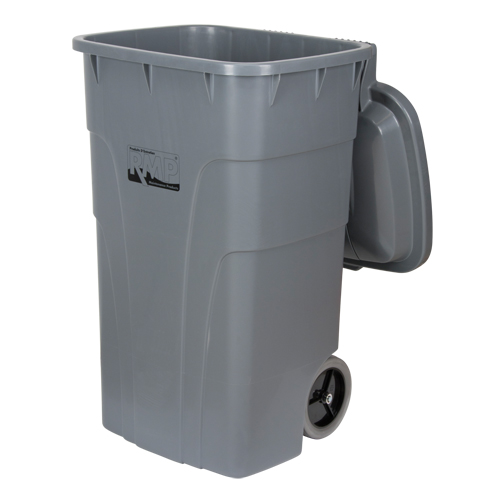 Roll Out Garbage Bin, Polyethylene, 65 US gal. NRZ Safety Inc.