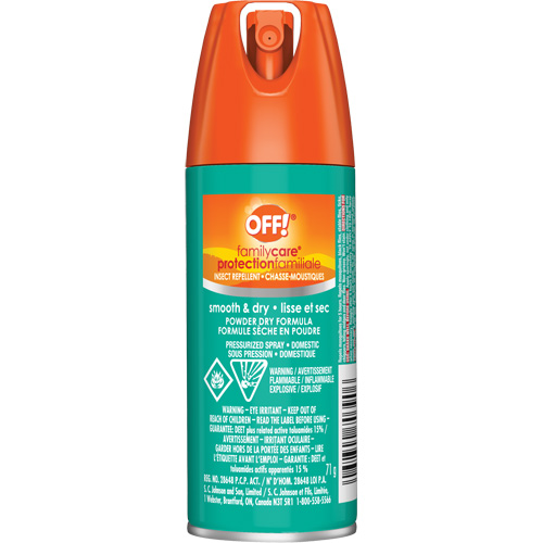 Insectifuge Off! Family Care, DEET &agrave; 15 %, A&eacute;rosol, 2,5 oz. NRZ Safety Inc.