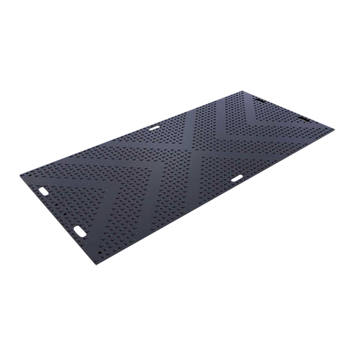LibertyMat&reg; Medium-Duty Ground Protection, 4' x 8', High Density Polyethylene, Textured, Black NRZ Safety Inc.