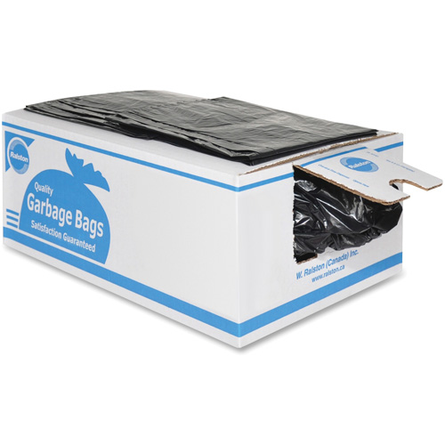 Industrial Garbage Bags, Strong, 36" W x 26" L, 0.85 mils, Black NRZ Safety Inc.
