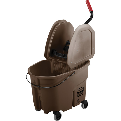 Ensemble de seau pour vadrouille et essoreuse WaveBrake, Pression vers le bas, 8,75 gal. US (35 pintes), Brun NRZ Safety Inc.