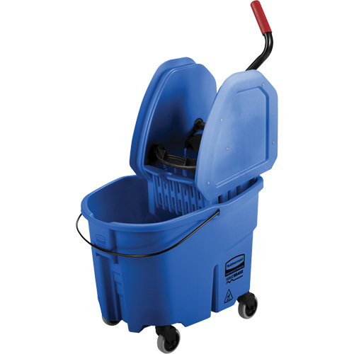 Ensemble de seau pour vadrouille et essoreuse WaveBrake, Pression vers le bas, 8,75 gal. US (35 pintes), Bleu NRZ Safety Inc.