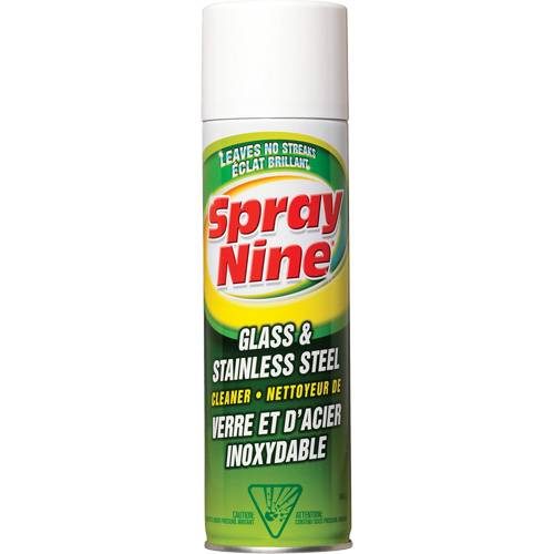 Nettoyant pour verre et acier inoxydable, 600 g, Canette a&eacute;rosol NRZ Safety Inc.