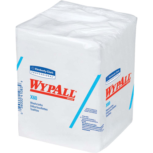 X60 Hygienic Washcloths, All-Purpose, 12-1/2" L x 10" W NRZ Safety Inc.