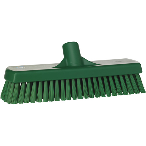 Brosse &agrave; r&eacute;curer pour planchers et murs, Crins Ferme, 12", Polyester, Vert NRZ Safety Inc.