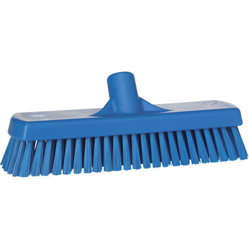 Deck & Wall Scrub Brush, Stiff Bristles, 12", Polyester, Blue NRZ Safety Inc.