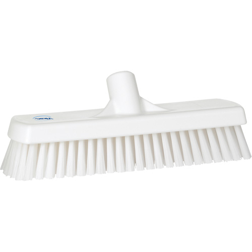 Deck & Wall Scrub Brush, Stiff Bristles, 12", Polyester, White NRZ Safety Inc.