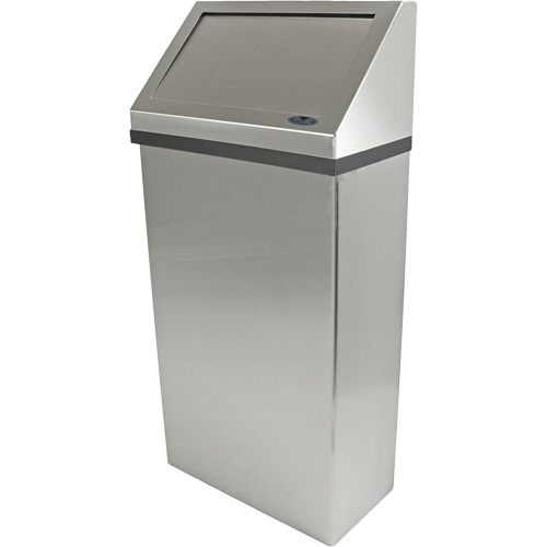 Poubelle murale, Acier inoxydable, 13,2 gal. US NRZ Safety Inc.