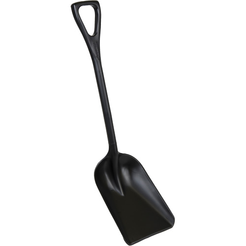 One-Piece Hygienic Shovel, 10" x 6" Blade, 37-1/2" Length, Plastic, Black NRZ Safety Inc.
