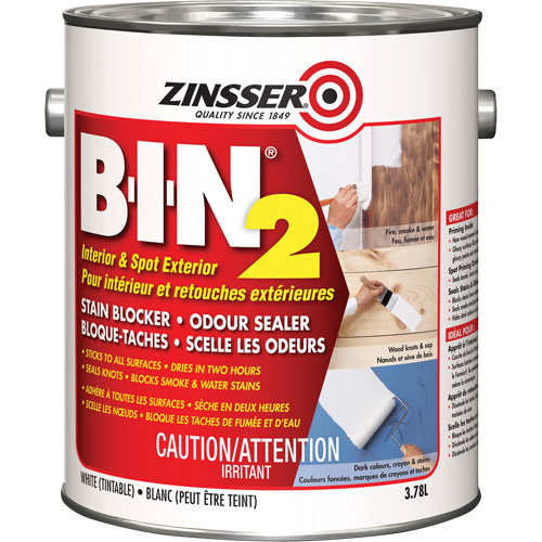 B-I-N&reg; 2 Primer, White, Very Flat, 3.78 L, Gallon NRZ Safety Inc.
