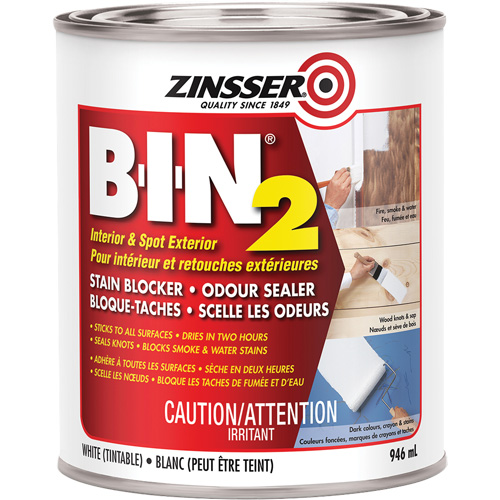 B-I-N&reg; 2 Primer, White, Very Flat, 946 ml, Can NRZ Safety Inc.