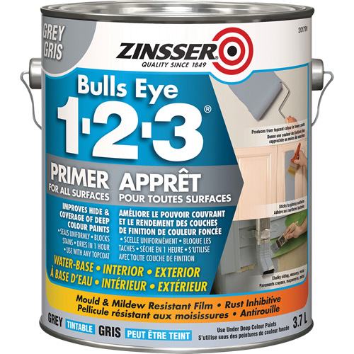 Bulls Eye 1-2-3&reg; Water-Base Primer, 3.78 L, Gallon, Grey NRZ Safety Inc.