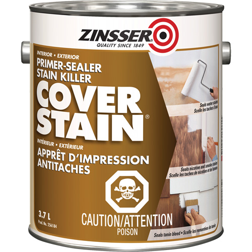 Scellant d'appr&ecirc;t &agrave; base d'huile Cover Stain, 3,7 L, Gallon, Blanc NRZ Safety Inc.