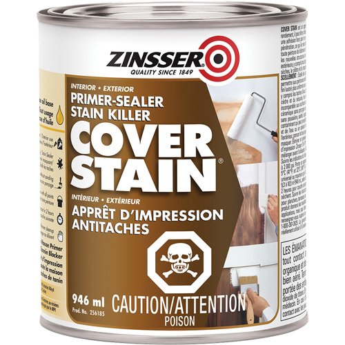 Cover Stain&reg; Oil-Base Primer Sealer, 946 ml, Can, White NRZ Safety Inc.