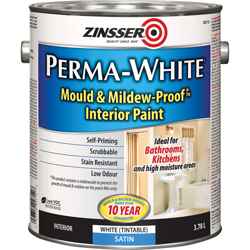 Peinture int&eacute;rieure Mold & Mildew-Proof Perma-White, 3,78 L, Gallon, Blanc NRZ Safety Inc.