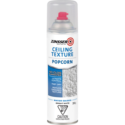 Popcorn Ceiling Texture Coating, Aerosol Can, Bright White NRZ Safety Inc.