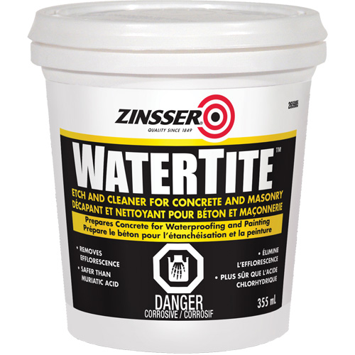 Produit nettoyant et de pr&eacute;paration du b&eacute;ton Zinsser Watertite NRZ Safety Inc.