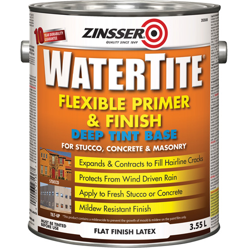 Couche primaire et de finition flexible et r&eacute;sistante aux intemp&eacute;ries Watertite, 3,55 L, Gallon, Base &agrave; ton fonc&eacute; NRZ Safety Inc.