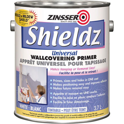 Couche primaire universelle pour murs Shieldz, 3,7 L, Gallon, Blanc teintable NRZ Safety Inc.