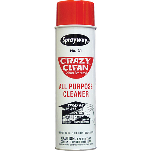 Nettoyant tout usage Crazy Clean, 20 oz, Canette a&eacute;rosol NRZ Safety Inc.