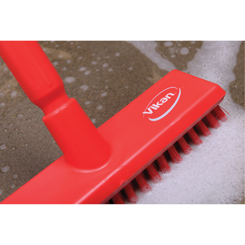 Brosse lave-pont aliment&eacute;e en eau, Crins Extra-ferme, 10-3/4", Polyester, Vert NRZ Safety Inc.