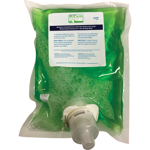 Moisturizing Hair & Body Wash, 1 L, Green Apple, Bag Cartridge NRZ Safety Inc.