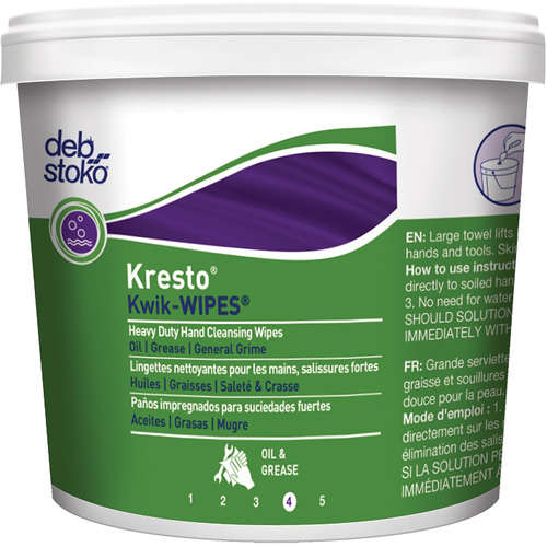 Kresto&reg; Kwik-Wipes&reg; Wipes, 130 Wipes, 12" x 10" NRZ Safety Inc.
