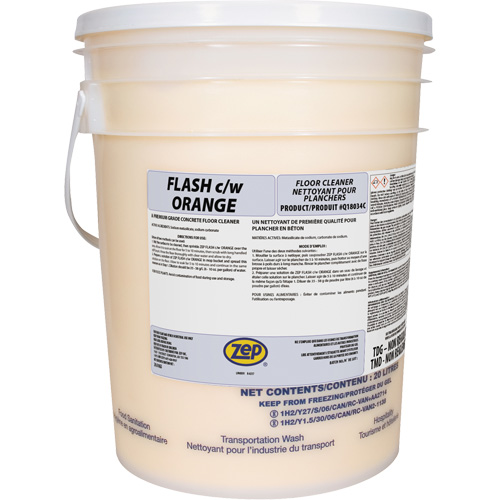 Nettoyant pour planchers de b&eacute;ton de premi&egrave;re qualit&eacute; Flash Orange NRZ Safety Inc.