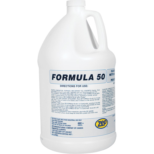 Nettoyant alcalin pour gros travaux Formula 50, 4 L, Cruche NRZ Safety Inc.