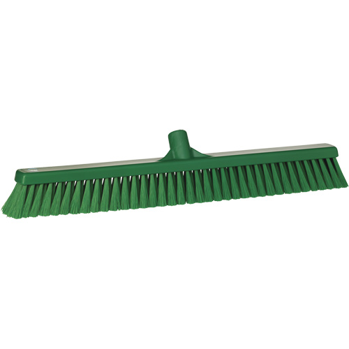 Small Particle Push Broom Head, Fine Bristles, 24", Polyester, Green NRZ Safety Inc.