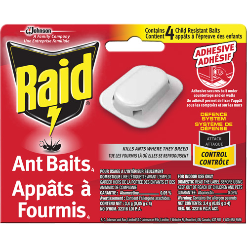 Raid&reg; Ant Bait Traps, 5" L x 6" W x 1" H NRZ Safety Inc.
