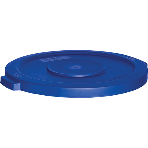 Couvercle pour contenant &agrave; d&eacute;chets, Couvercle plat, Plastique, Convient aux contenants 22" dia. NRZ Safety Inc.