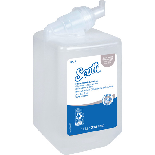 D&eacute;sinfectant en mousse sans alcool pour les mains Essential de Scott, 1000 ml, Cartouche de recharge, 0% alcool NRZ Safety Inc.