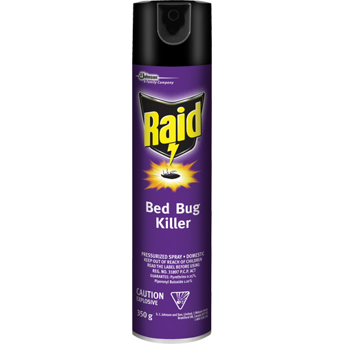 Raid&reg; Bed Bug Killer Insecticide, 350 g, Aerosol Can, Solvent Base NRZ Safety Inc.
